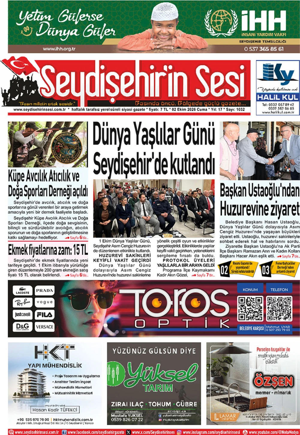 Seydişehir'in Sesi 02 Ekim 2026