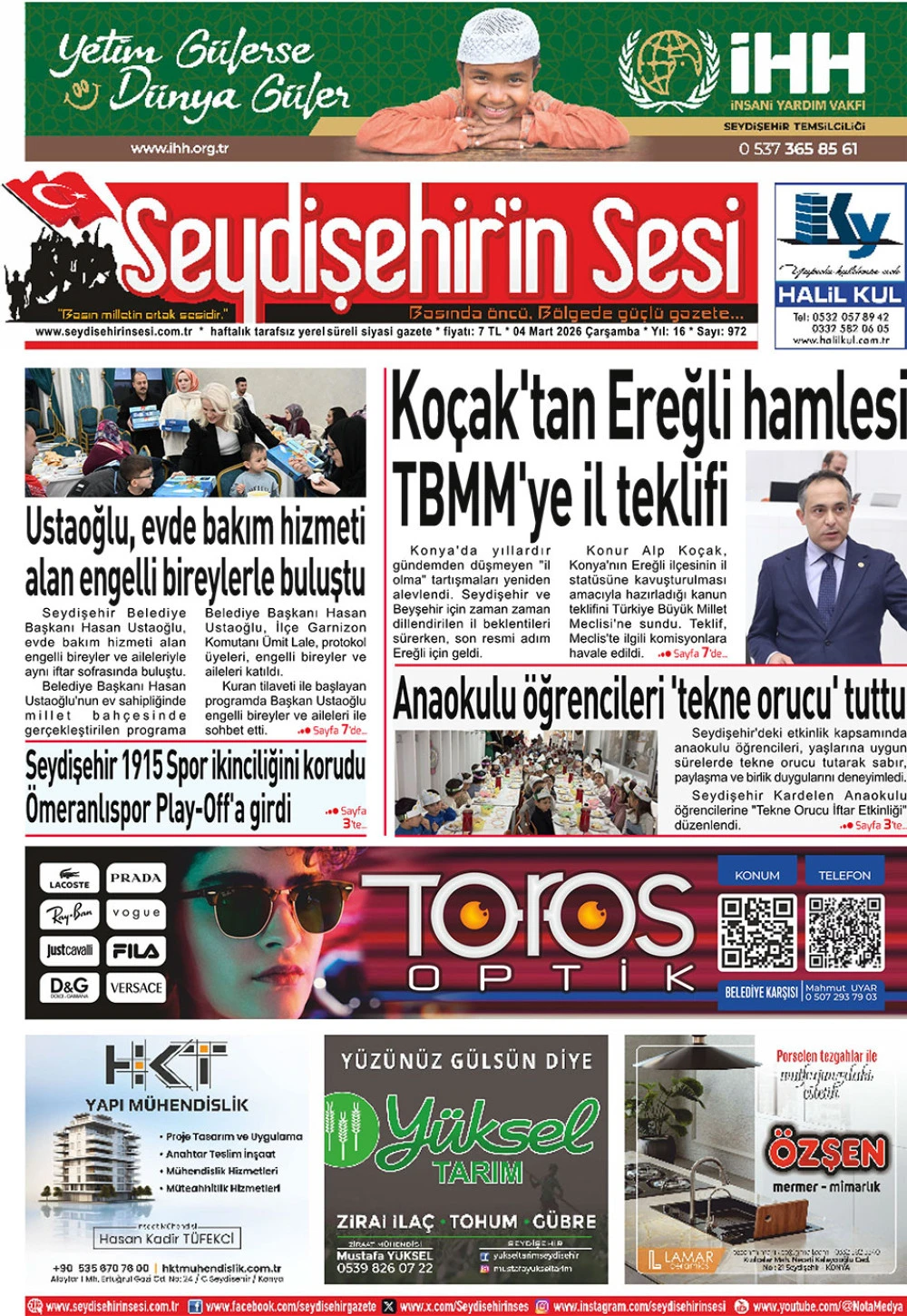 Seydişehir'in Sesi 04 Mart 2026