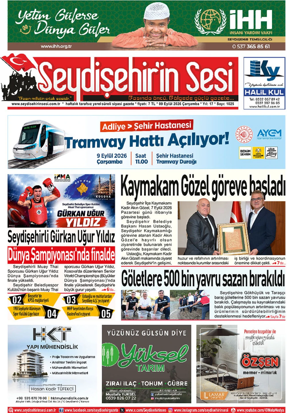 Seydişehir'in Sesi 09 Eyl&uuml;l 2026