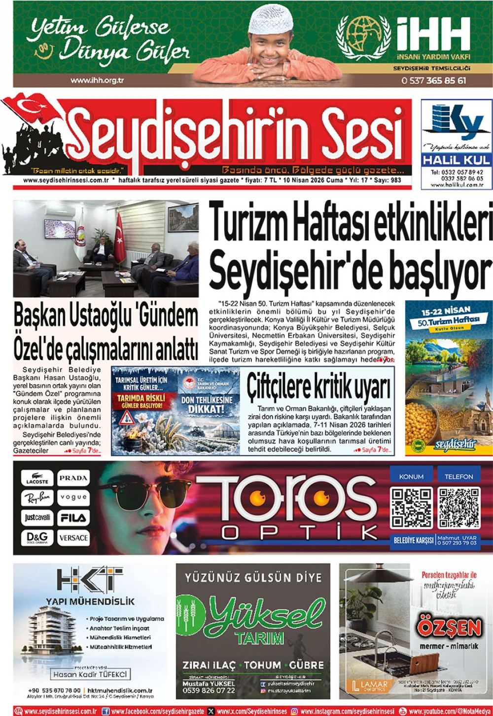 Seydişehir'in Sesi 10 Nisan 2026
