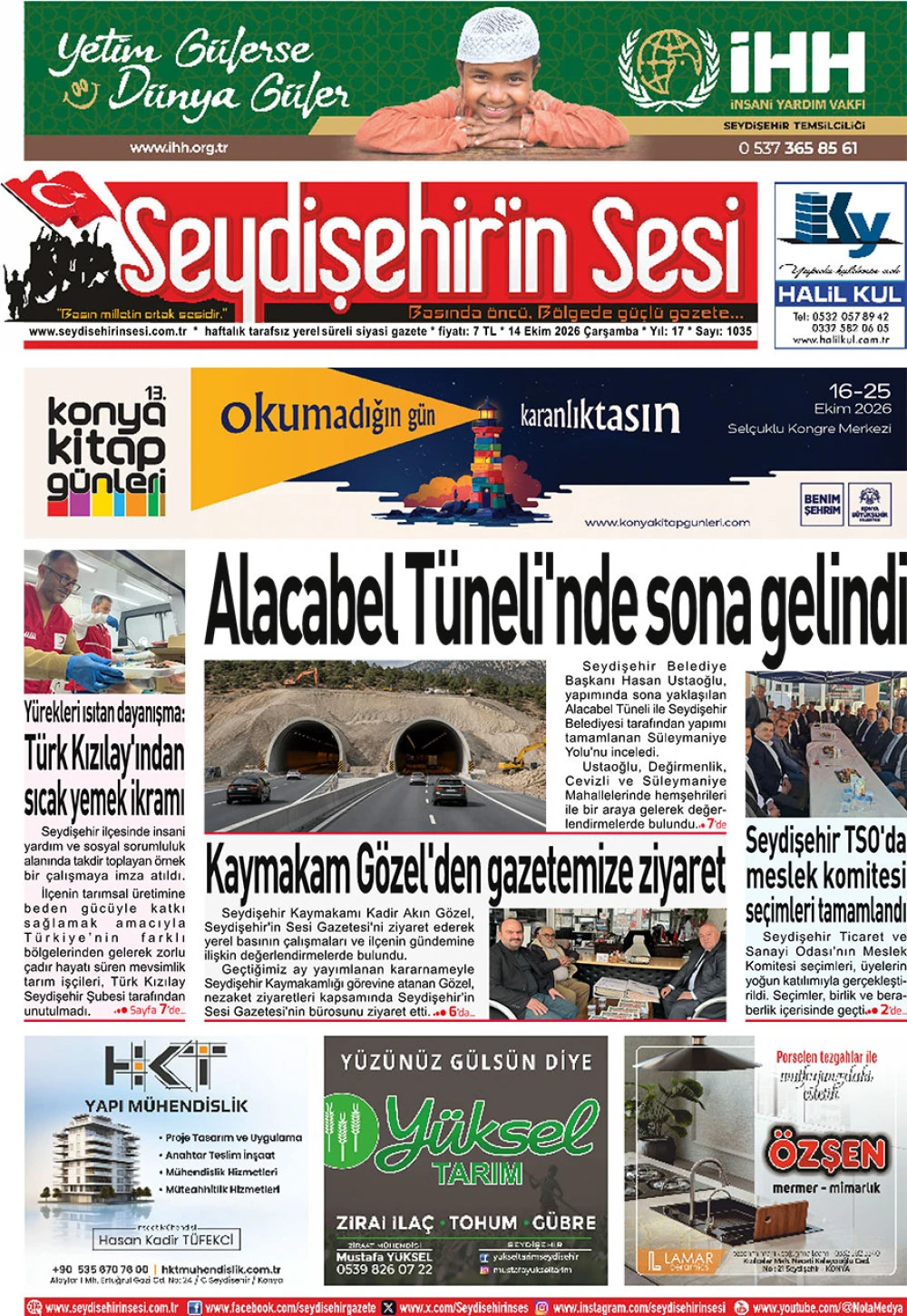 Seydişehir'in Sesi 14 Ekim 2026