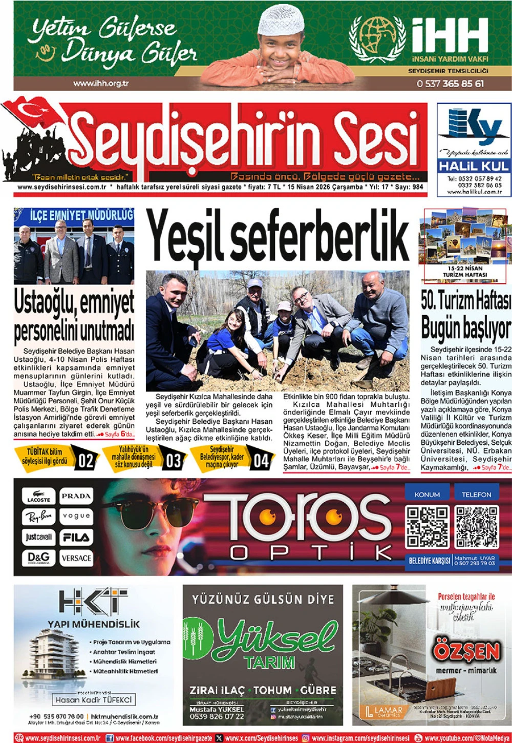 Seydişehir'in Sesi 15 Nisan 2026