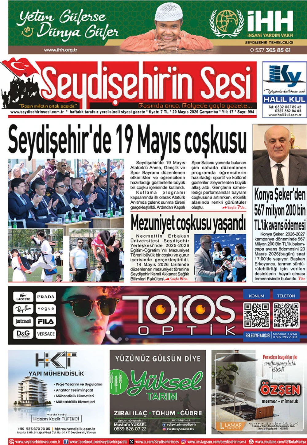 Seydişehir'in Sesi 20 Mayıs 2026