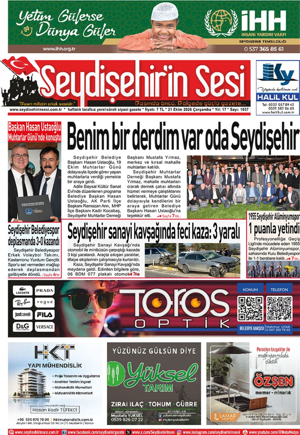 Seydişehir'in Sesi 21 Ekim 2026
