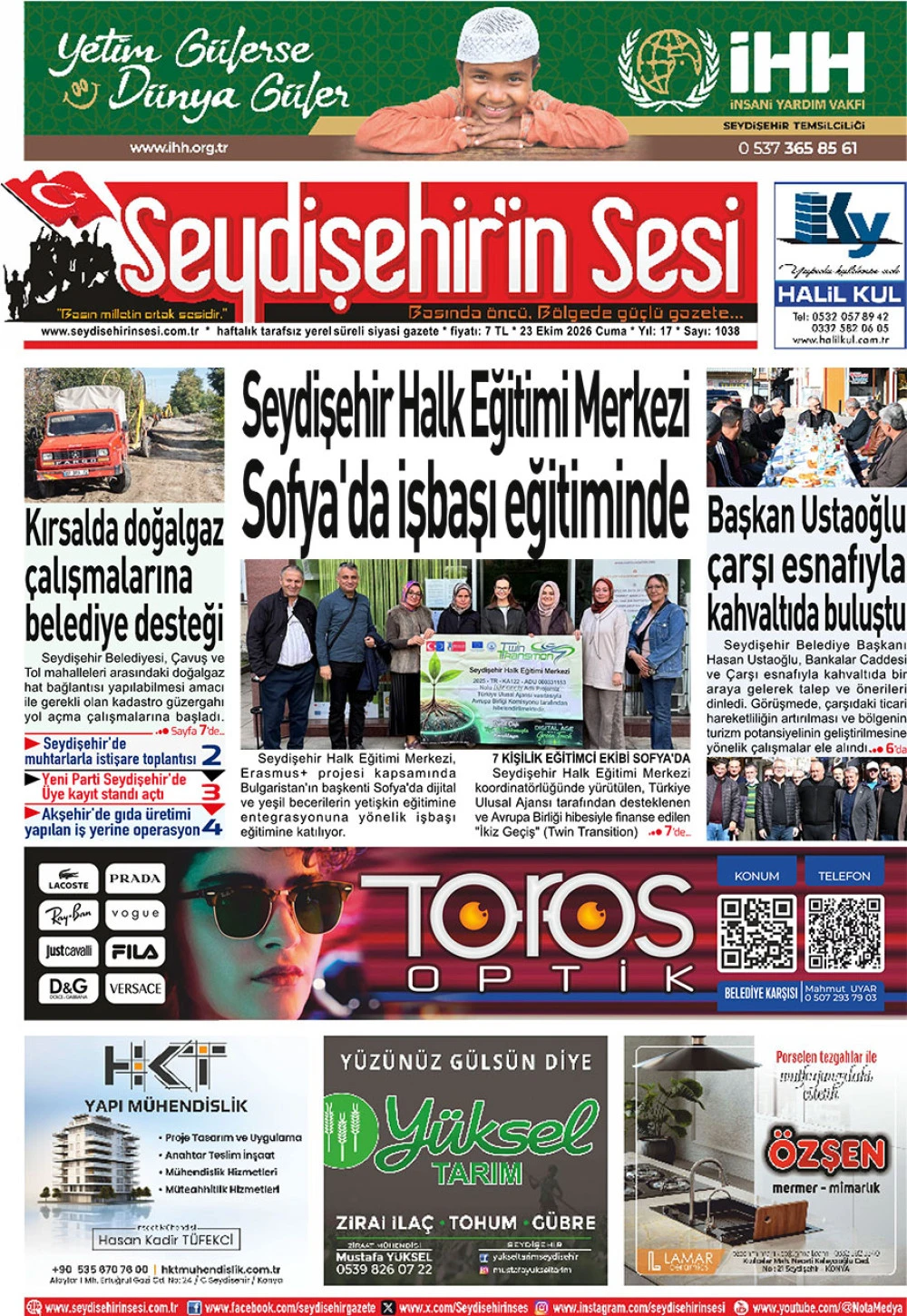 Seydişehir'in Sesi 23 Ekim 2026