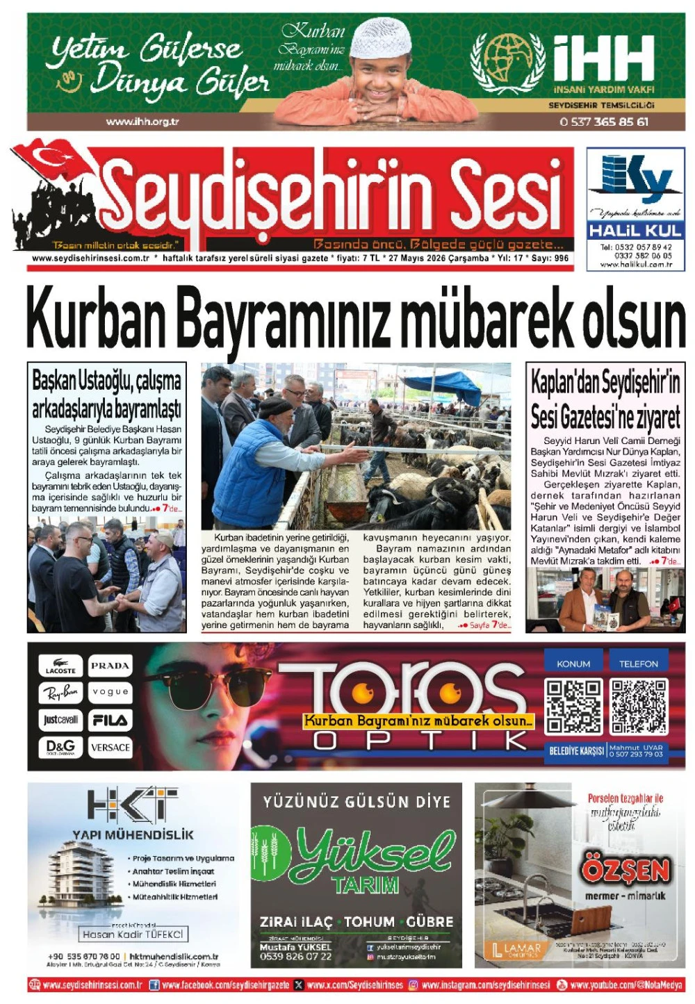 Seydişehir'in Sesi 27 Mayıs 2026