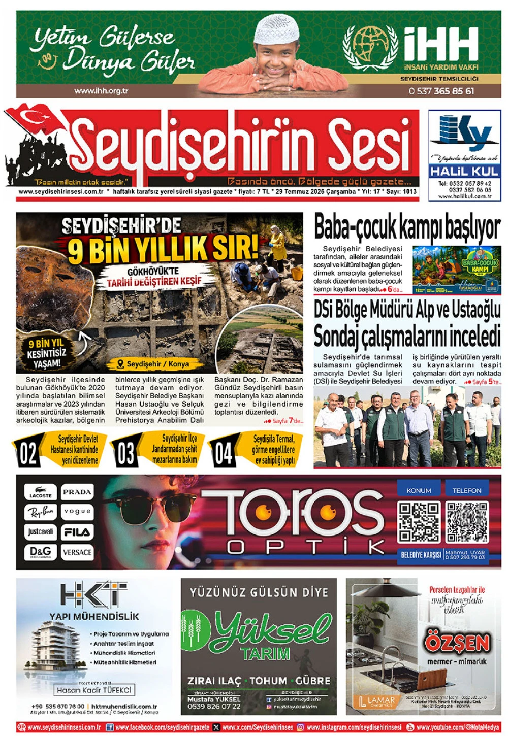 Seydişehir'in Sesi 29 Temmuz 2026