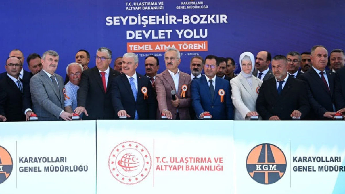 Bakan Uraloğlu Seydişehir Bozkır Yolunun temelini attı!