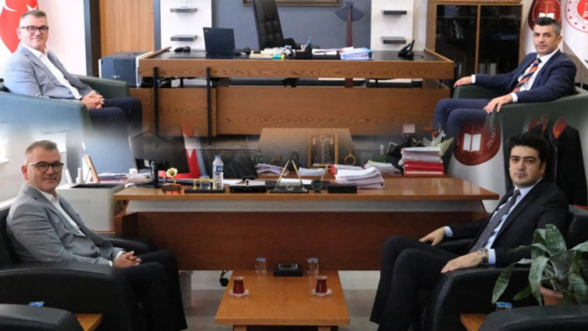 Başkan Ustaoğlu'ndan Özkılıç ve Akpunar'a hayırlı olsun ziyareti