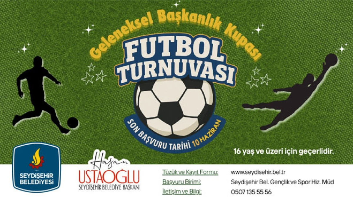 Başkanlık kupası futbol turnuvaları başlıyor