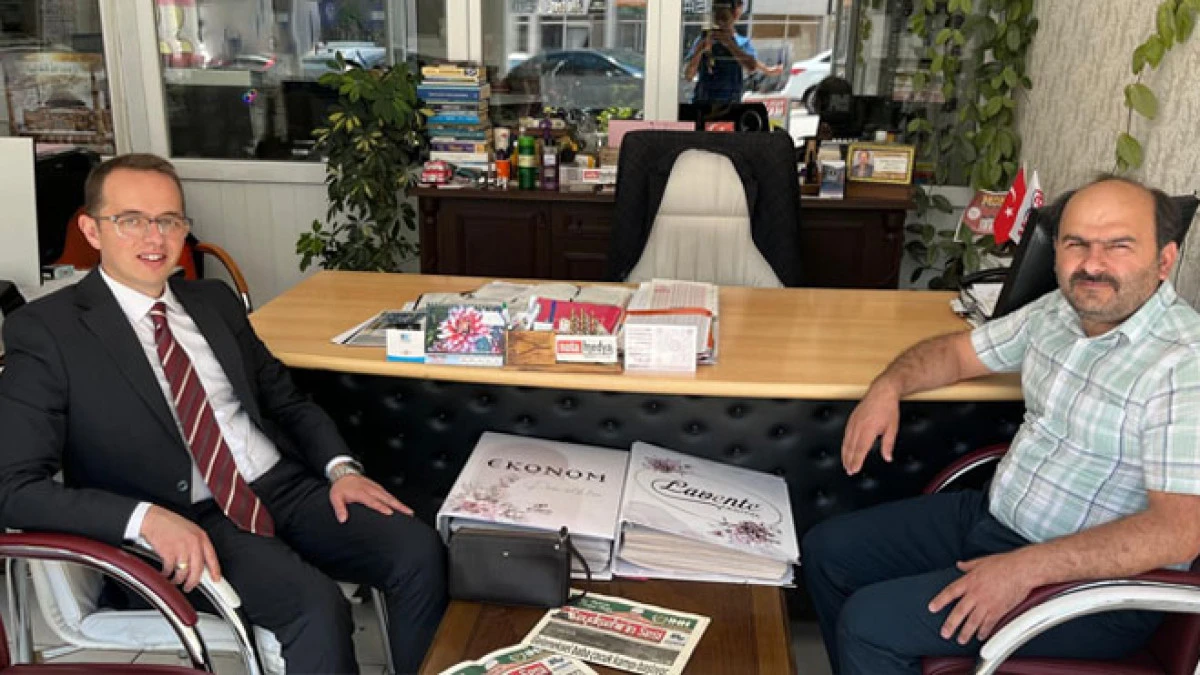 Başsavcı Özkubat’tan gazetemize veda ziyareti