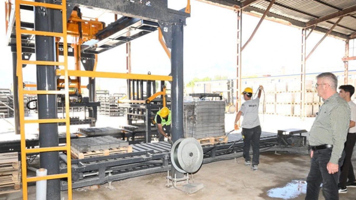 Belediye parke ve beton elemanlarını kendi b&uuml;nyesinde &uuml;retecek
