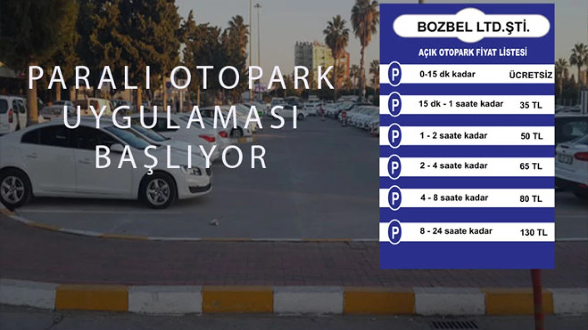 Bozkır’da paralı park uygulaması başlıyor, vatandaş tepkili