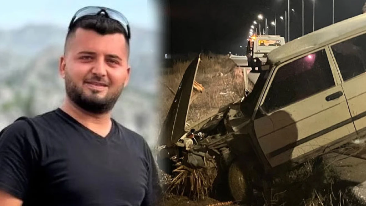 Domuza &ccedil;arpan otomobil şarampole devrildi: 1 &ouml;l&uuml;