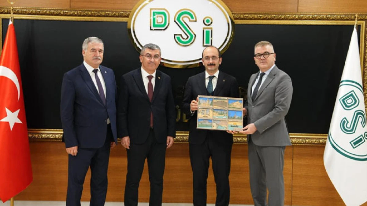 DSİ Genel M&uuml;d&uuml;r&uuml; Balta&rsquo;ya Seydişehir heyetinden &ouml;nemli ziyaret