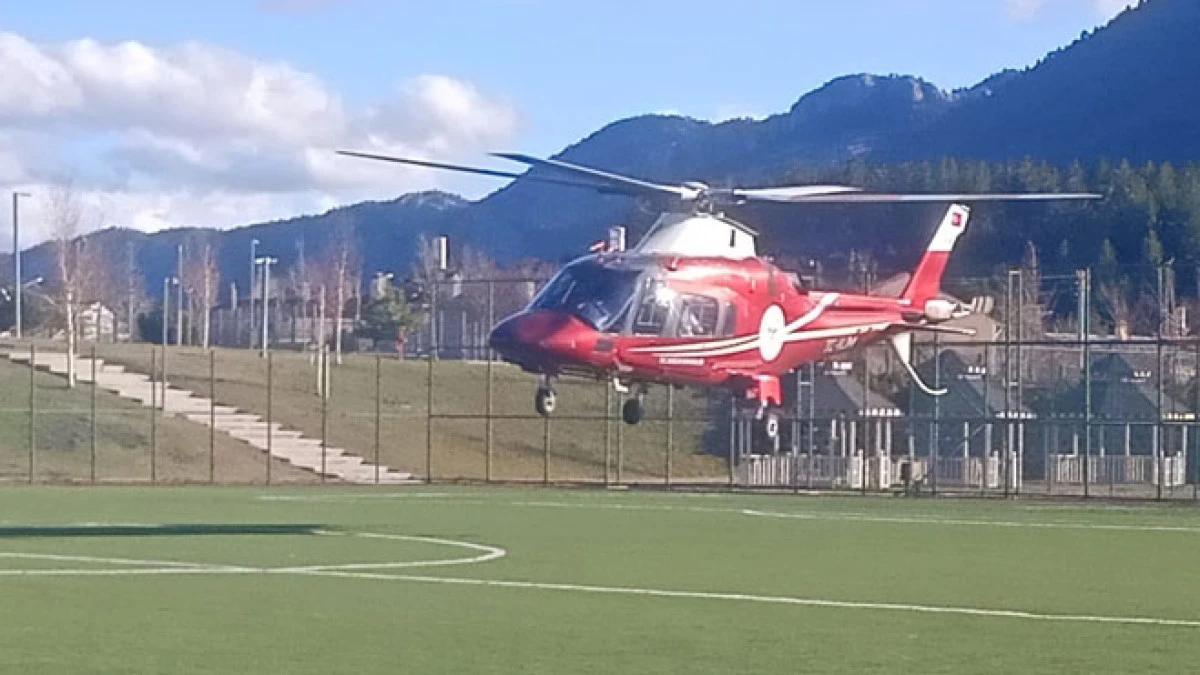 Hava ambulansı kalp krizi ge&ccedil;iren hasta i&ccedil;in havalandı