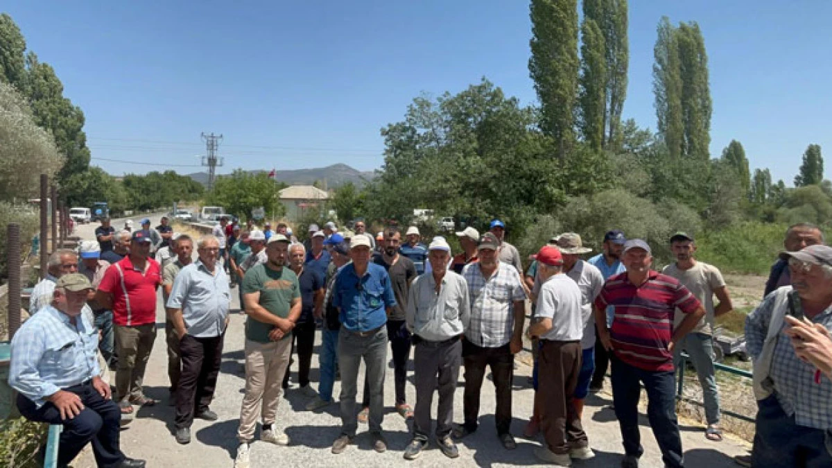 İncesu Mahallesi çiftçilerinden sulama birliğine tepki