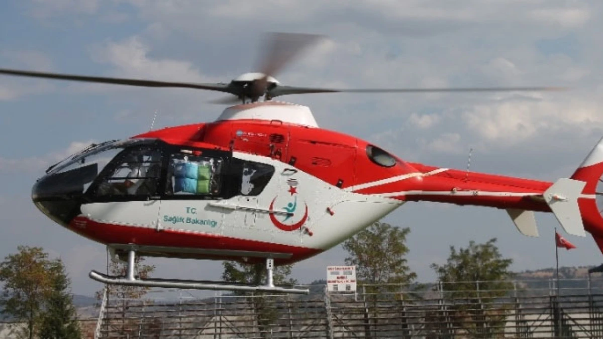 Kalp krizi geçiren vatandaş hava ambulansıyla Konya’ya sevk edildi