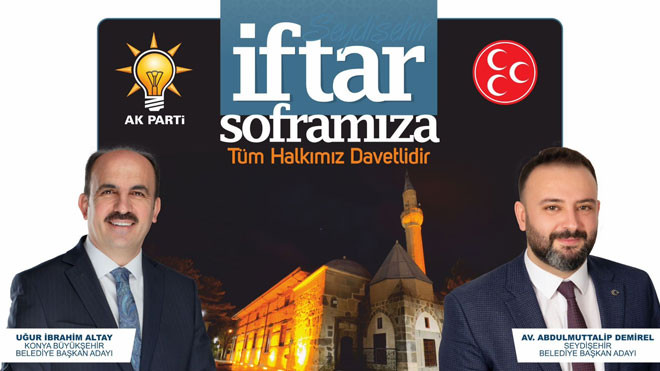 Seydişehir ailesi büyük iftar sofrasında buluşuyor