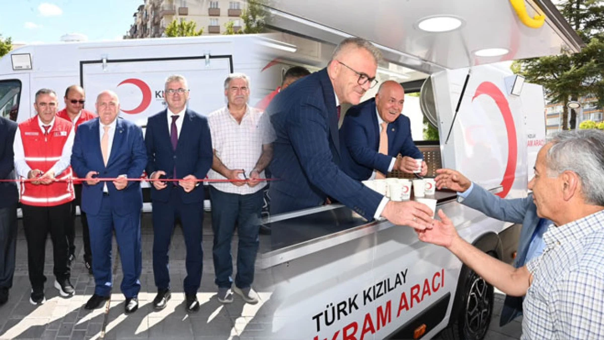 Seydişehir Kızılay&rsquo;dan mobil ikram aracı