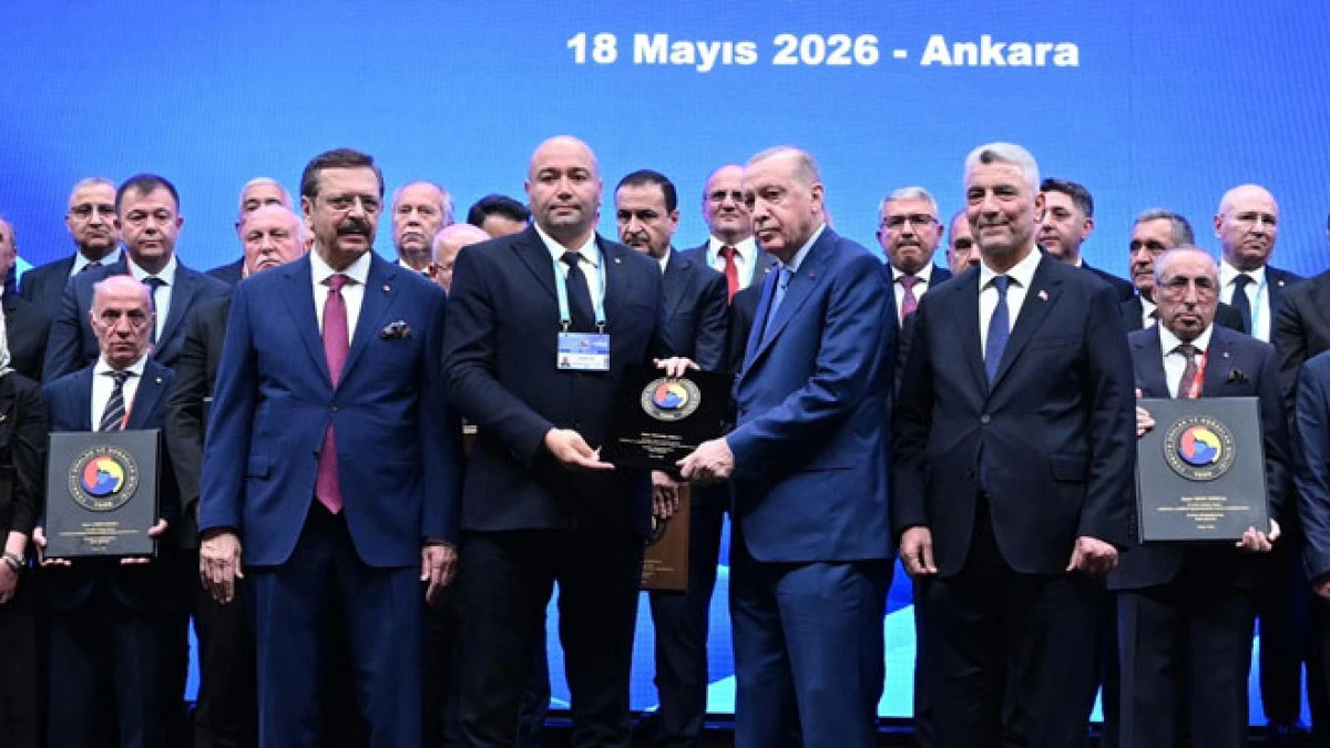 Seydişehir TSO Genel Sekreteri Erkek&rsquo;e Erdoğan&rsquo;dan plaket