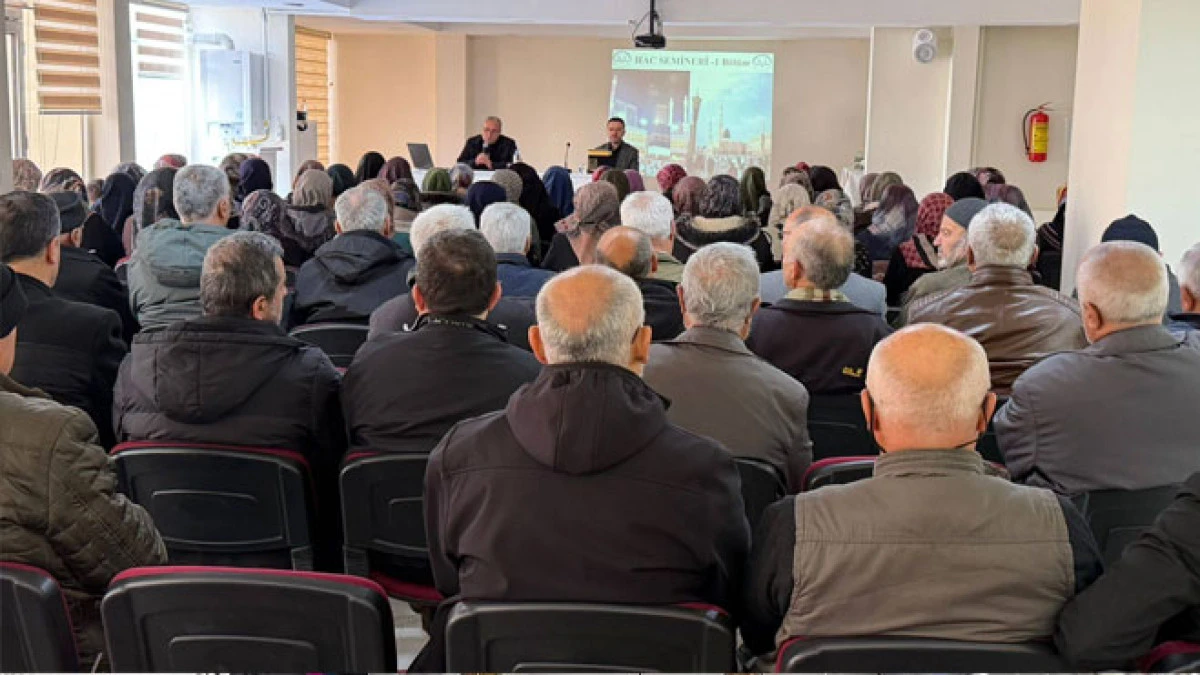 Seydişehir&rsquo;de hacı adaylarına seminer verildi