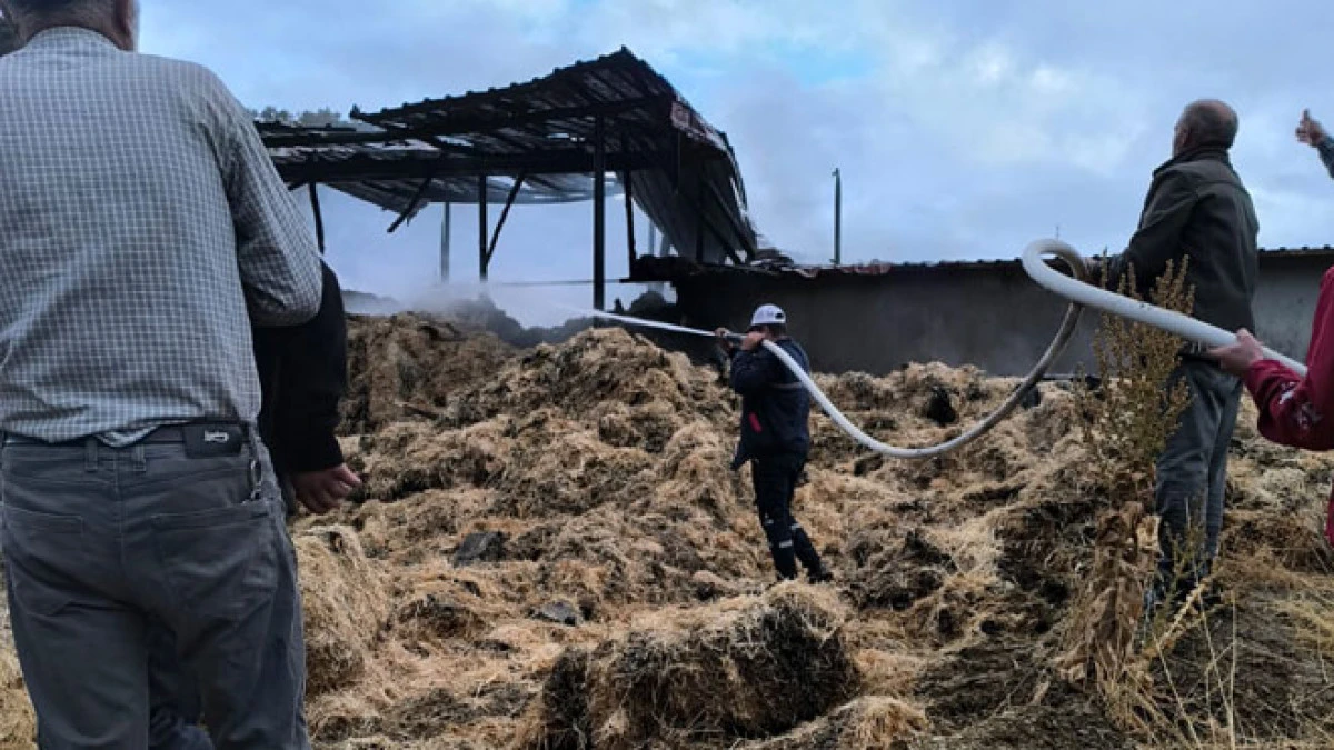 Seydişehir’de samanlık yangını: 3 kişi yaralandı