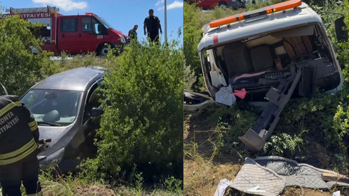 Seydişehir'de trafik kazası: 1'i ağır 4 yaralı