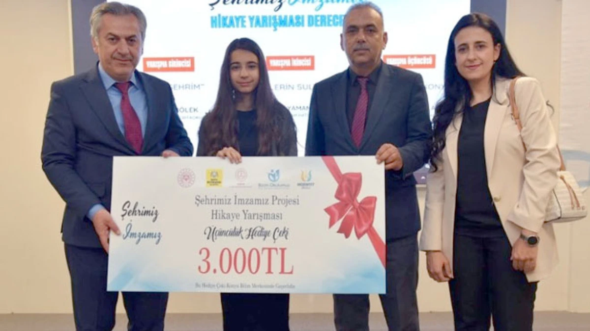 Seydişehirli Alya Rana Aslan ‘Cihan Şehri Konya’ eseriyle ödül aldı