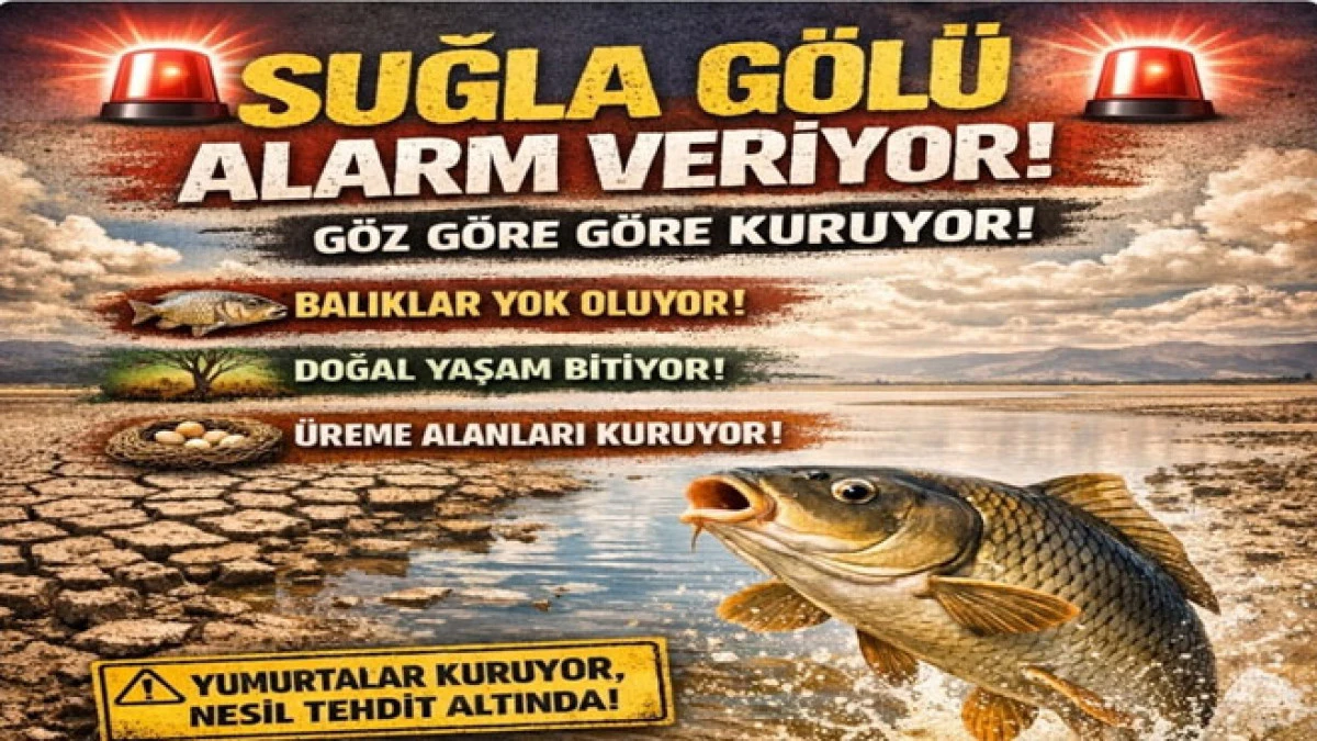 Suğla G&ouml;l&uuml;&rsquo;nde su kaybı alarmı: SAOBDER&rsquo;den yetkililere &ccedil;ağrı