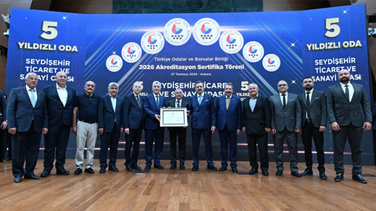TOBB'dan TSO'ya 5 yıldızlı akreditasyon belgesi