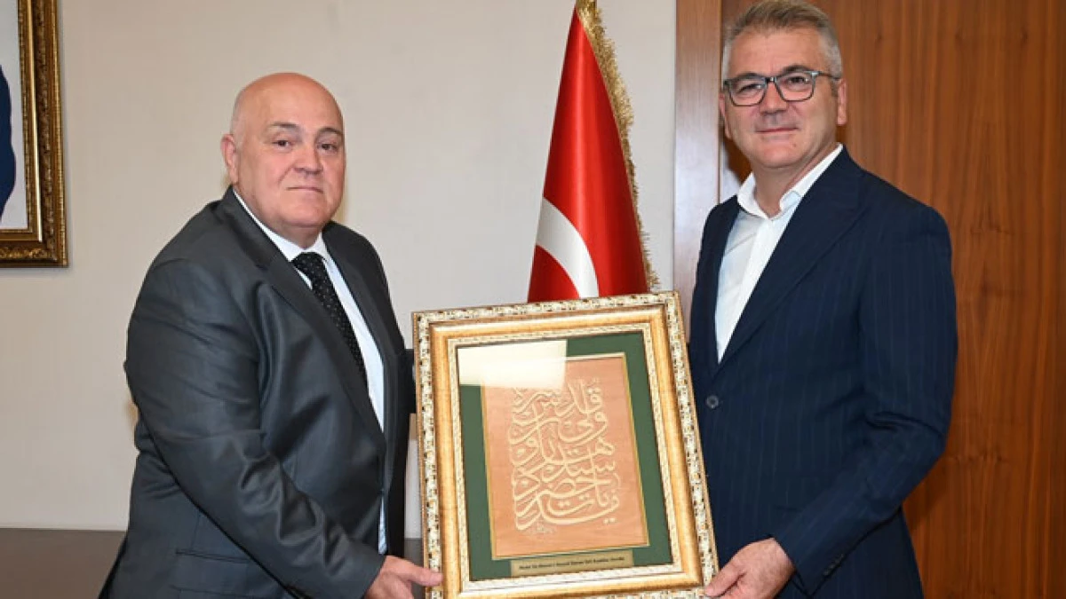 Ustaoğlu&rsquo;ndan Kaymakam G&ouml;zel&rsquo;e hayırlı olsun ziyareti