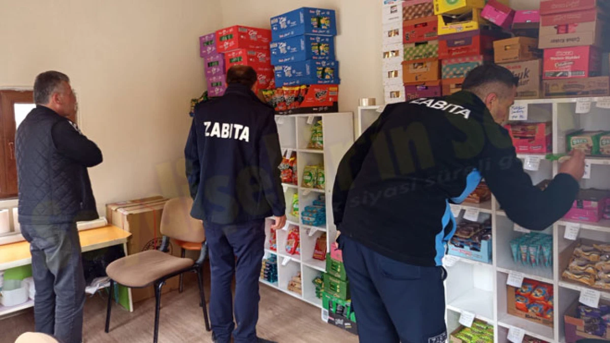 Zabıta ekiplerinden okul kantinlerine denetim
